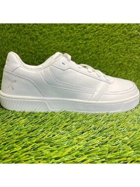 Flux Footwear Adapt Leather Trainer White Mens Size 10 Athletic Shoes Sneakers